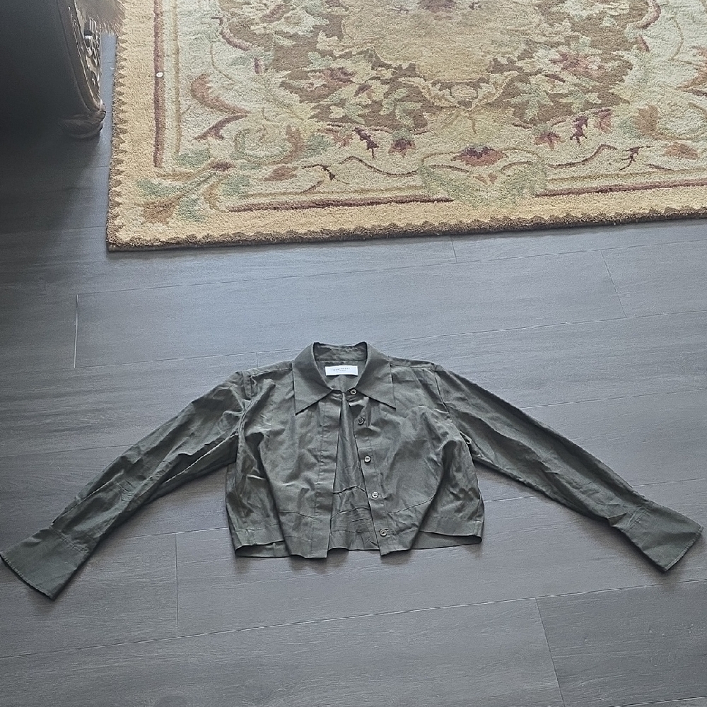 Equipment Dark Green Utility Jacket - image 1